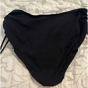 Black bikini bottoms with side ties